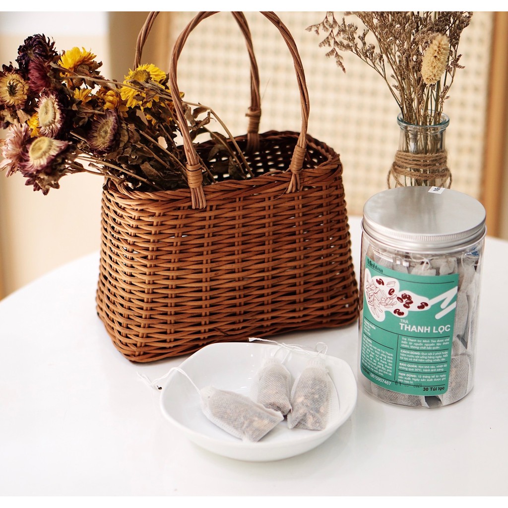 Trà Gạo Lứt Đỗ Đen Hoa Nhài Detox Thanh Lọc Minhtea detox giúp thon gọn sảng khoái ngủ ngon tốt cho sức khoẻ GÓI DÙNG TH | BigBuy360 - bigbuy360.vn