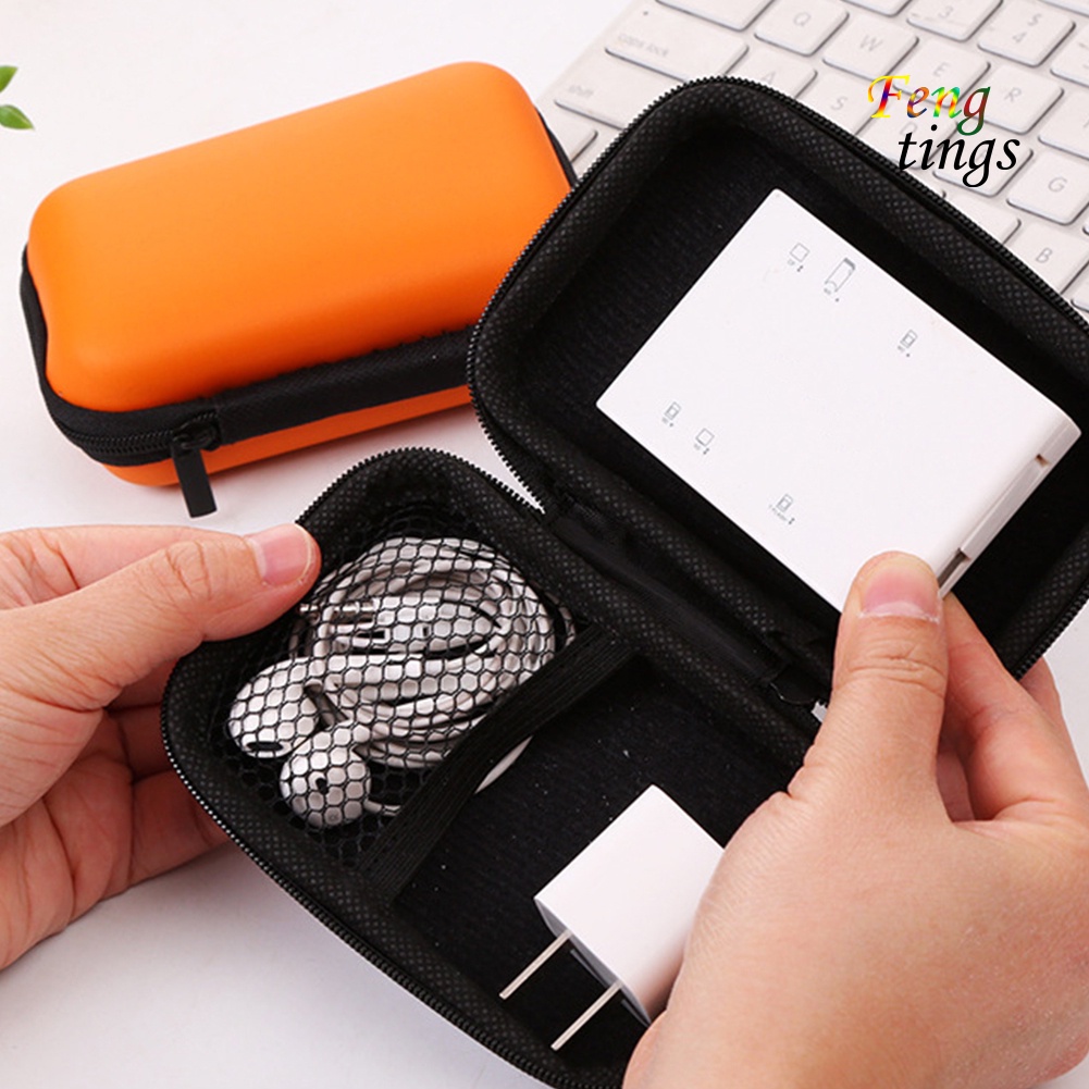Vỏ Đựng Tai Nghe USB Hình Vuông/Chữ Nhật Bằng Nylon Gọn Nhẹ