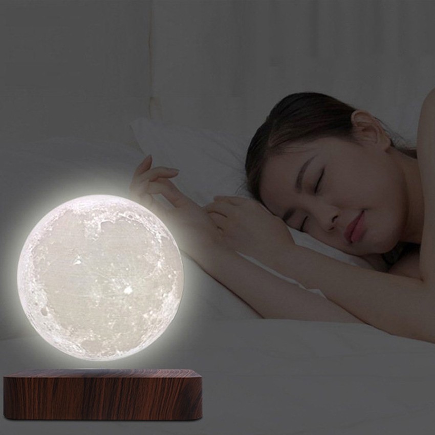 Đèn ngủ mặt trăng lơ lửng LED cảm ứng in 3D cao cấp - Quả Cầu Mặt Trăng Bay Magnetic Levitation 3D Printing Moon Light