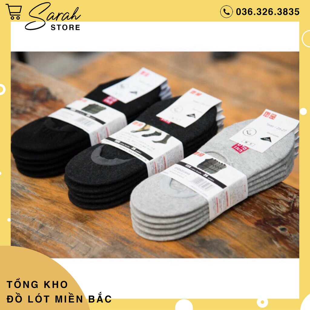 Set 10 Đôi Tất Nam Hài Xuất Nhật Nhiều Màu, Tất Lười