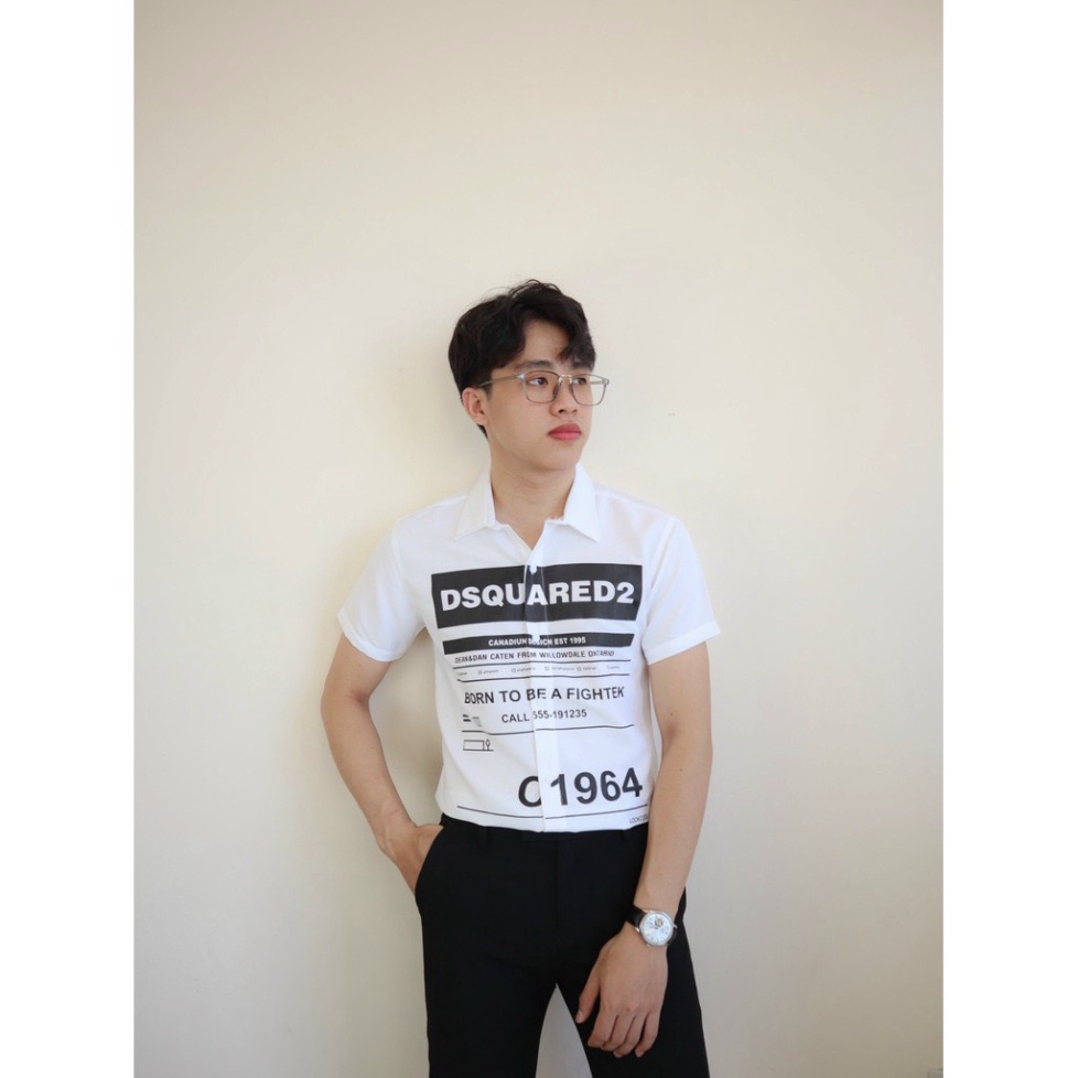 Áo sơ mi nam họa tiết Hàn Quốc đẹp, áo sơ mi nam tay lỡ chất lụa mặc thoải mái, mềm mịn | BigBuy360 - bigbuy360.vn