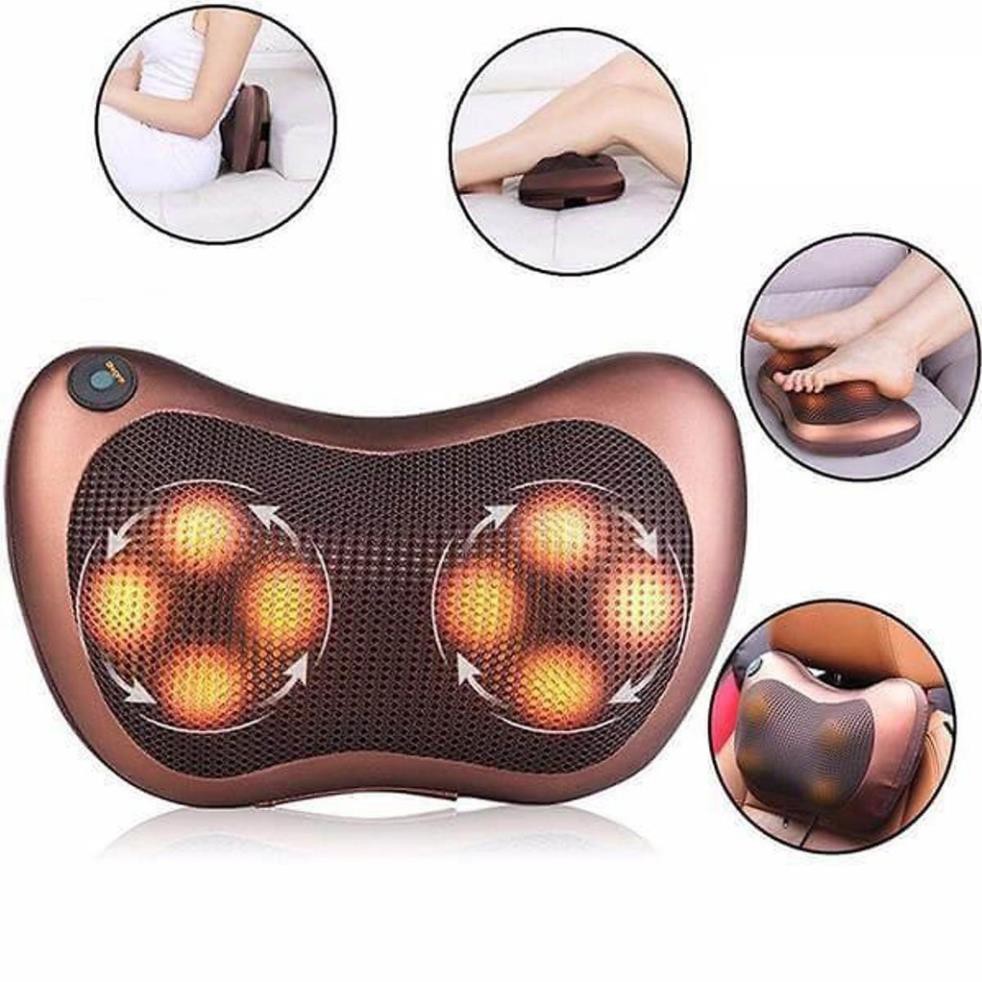 ✔️ Gối massage hồng ngoại,Massage 8 bi magic home [MUA BAO NHIÊU TẶNG BẤY NHIÊU]