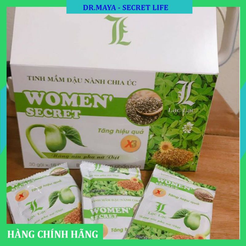 MẦM ĐẬU NÀNH CHIA ÚC PHẤN HOA LẠC LẠC (hộp 30 gói) giúp tăng kích thước vòng 1, cải thiện sinh lý nữ