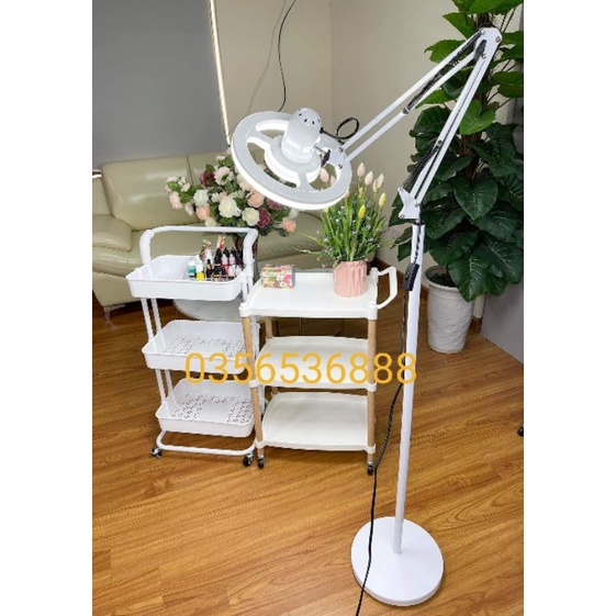Đèn LED thẩm mỹ có trục khuỷu 2 khúc có thể xoay điều chỉnh dễ dàng 360 độ