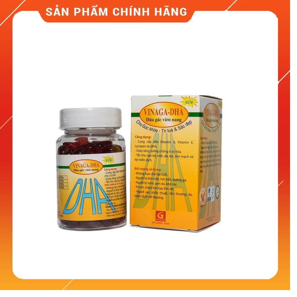 Dầu gấc VINAGA DHA Sáng Mắt Đẹp Da