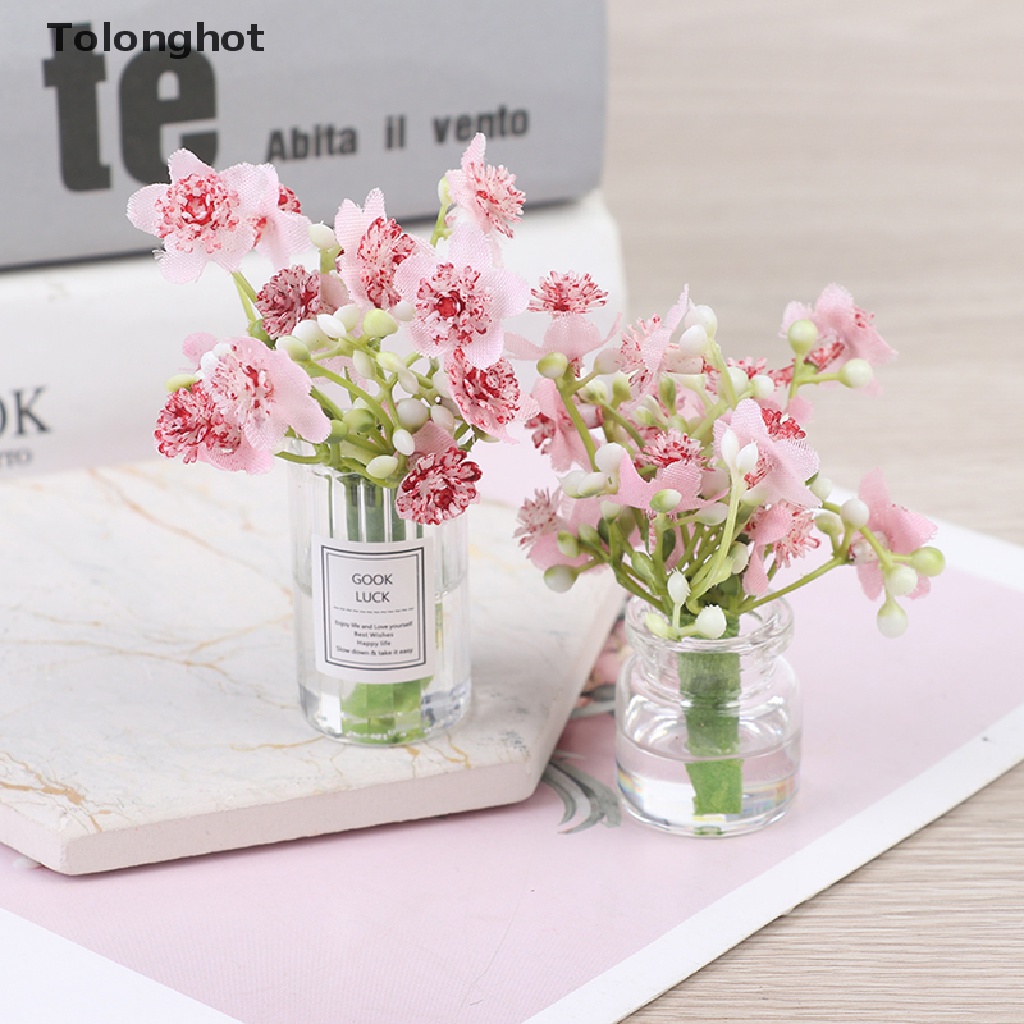 Bộ Bình Hoa Nhà Búp Bê Tỉ Lệ 1: 12 Xinh Xắn Đáng Yêu