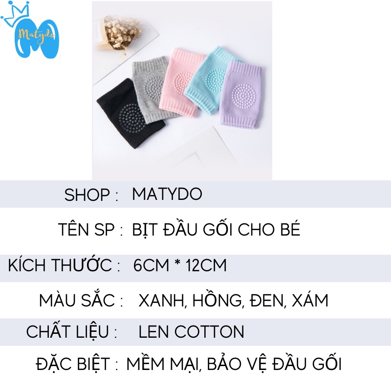 Bịt bảo vệ đầu gối cho bé khi tập bò, tập đi và vận động bọc an toàn cho trẻ