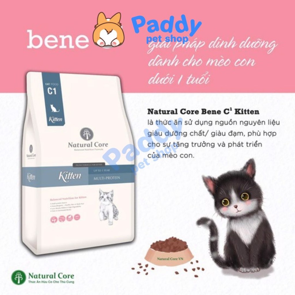 [2kg-5kg] Hạt Hữu Cơ Natural Core Kitten Cho Mèo Con