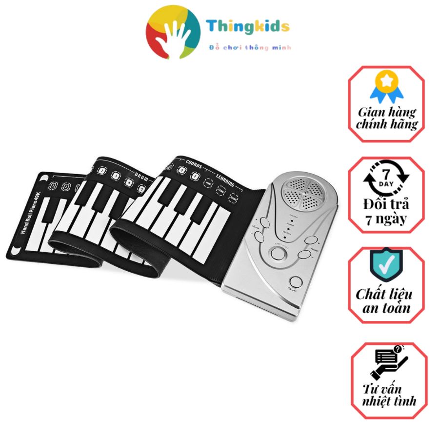 Đàn Piano Cuộn Soft Keyboard Piano 49 Keys - Thingkids