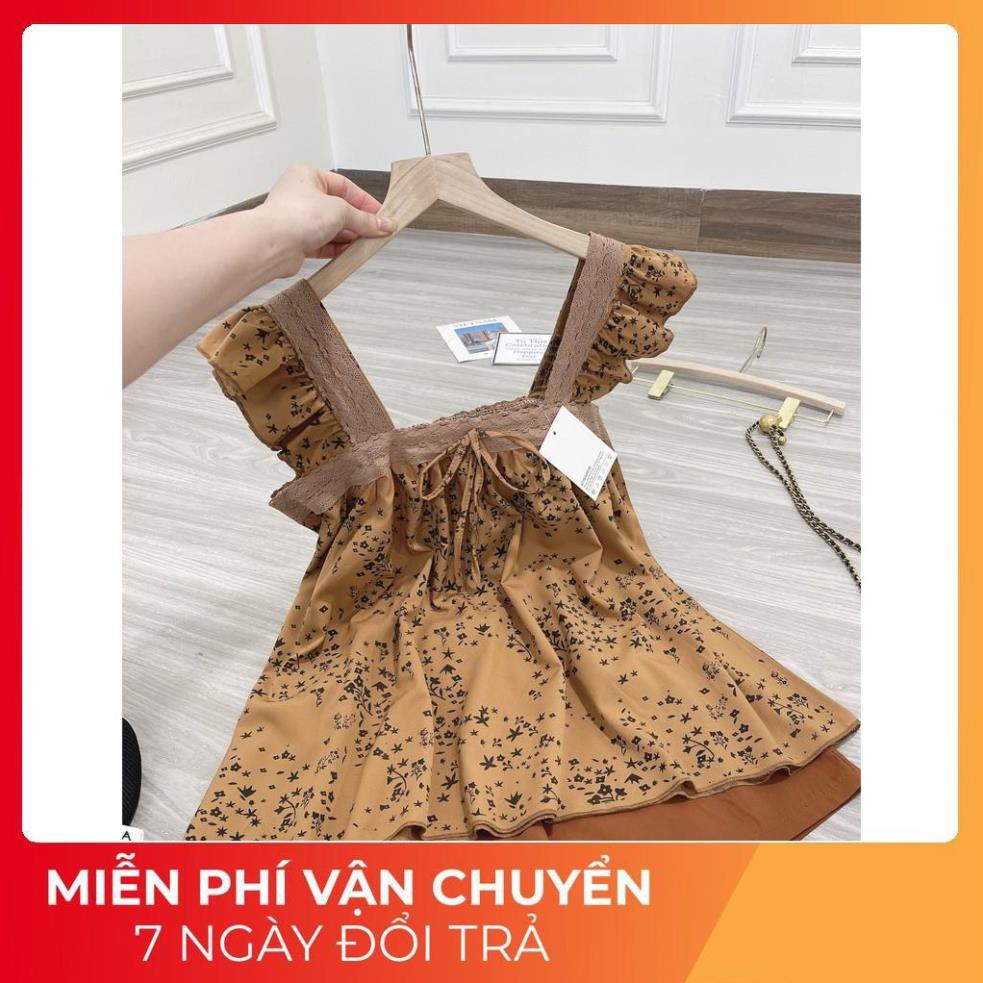 Set Hoa Nâu Tây Cánh Tiên Phối Ren | BigBuy360 - bigbuy360.vn