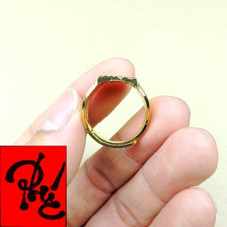 XẢ KHO Nhẫn Nam Chữ Phúc Mạ Vàng 18k