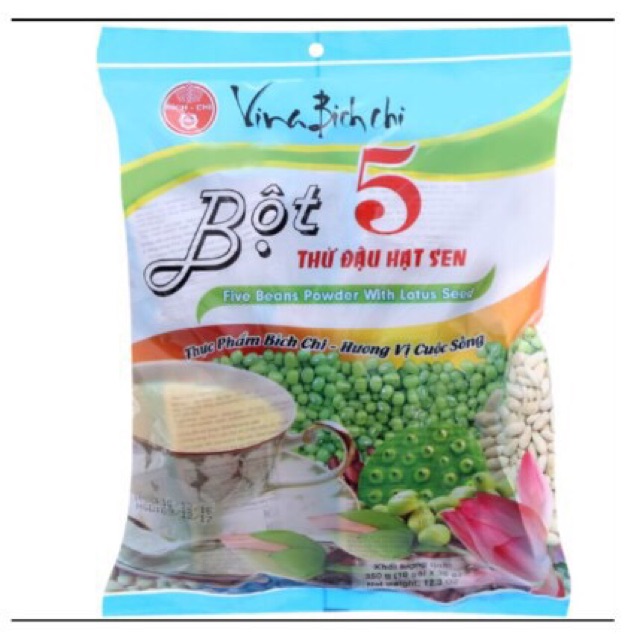 BỘT 5 THỨ ĐẬU HẠT SEN BÍCH CHI CHÍNH HÃNG 350G