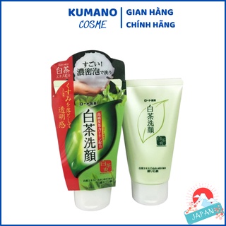 [Hàng Nhật Chuẩn] Sữa rửa mặt trà xanh Rohto Shirochasou Green Tea Foam 120g hàng Nhật nội địa