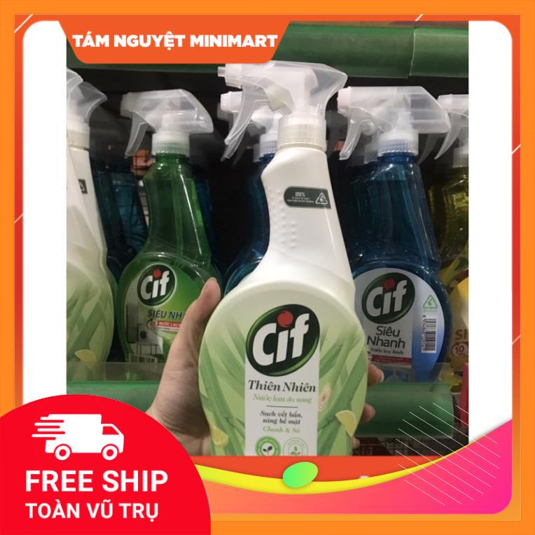 Chai Nước Lau Kính/Lau Đa Năng/ Lau Bếp Cif 520ml
