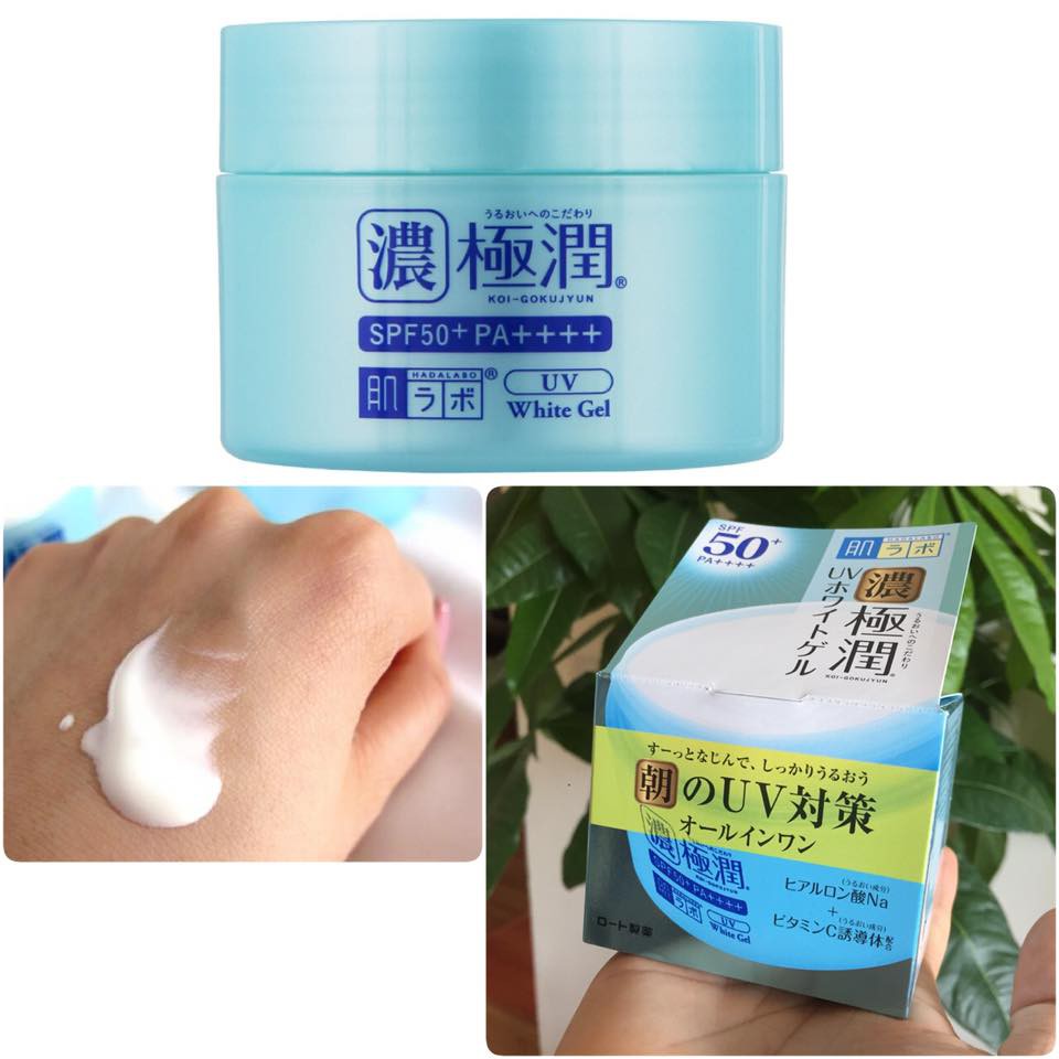 Kem dưỡng da Hadalabo UV SPF 50+ , Kem Hada Labo Gokujyun Hyaluronic 7 in 1 Nhật Bản ⚡