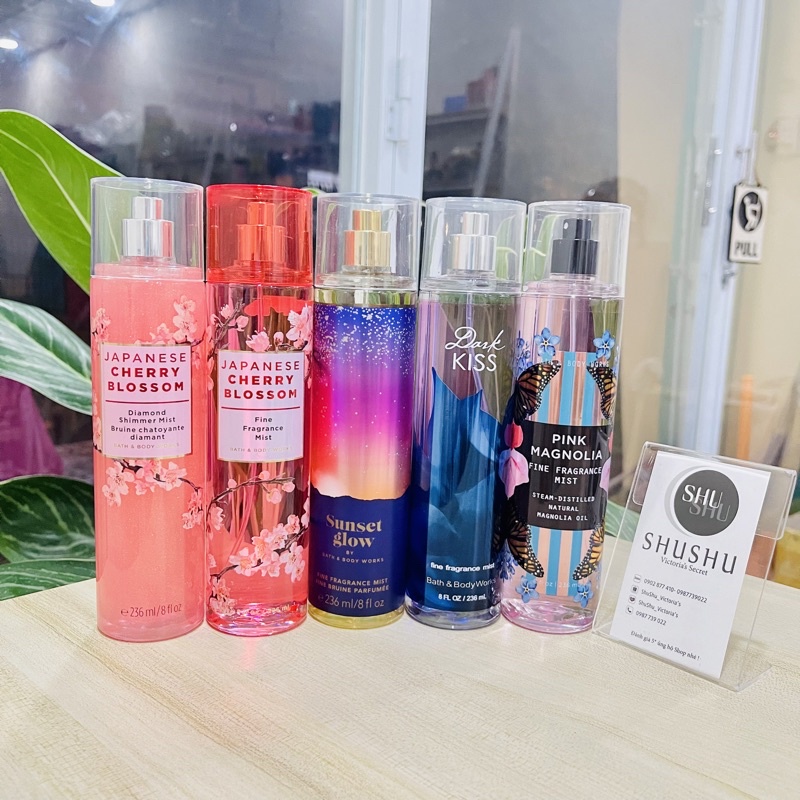 Xịt thơm toàn thân Bath body works mã hot