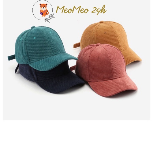 Mũ lưỡi trai Nón kết Nhung cao cấp trơn Fashion 15 phong cách Ulzzang form unisex nam nữ