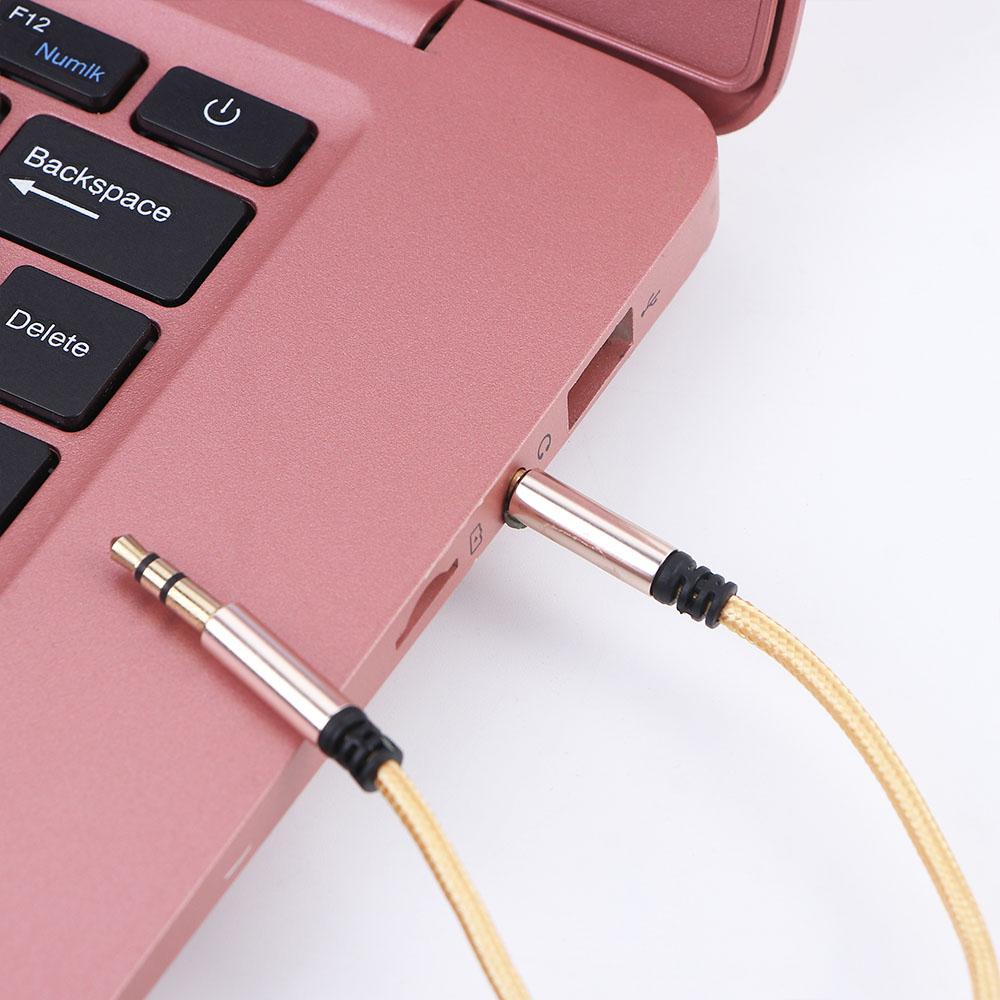 Dây Cáp Âm Thanh Nối Cổng 3.5mm Với Cổng 3.5mm Với Mic Cho Xe Hơi