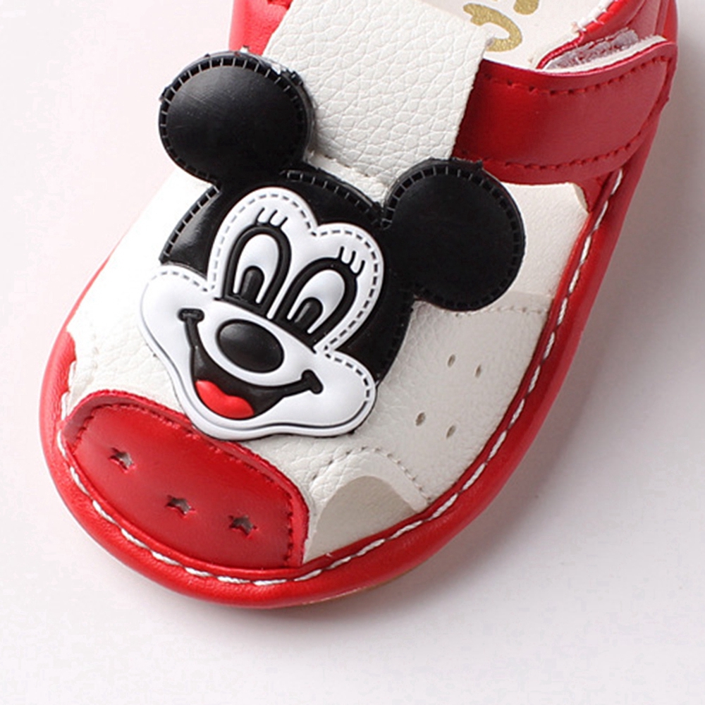 1-2 Years Newborn Shoes Cartoon Mickey Baby Sandals Infant Toddler Sandals Shoes Size 15-19