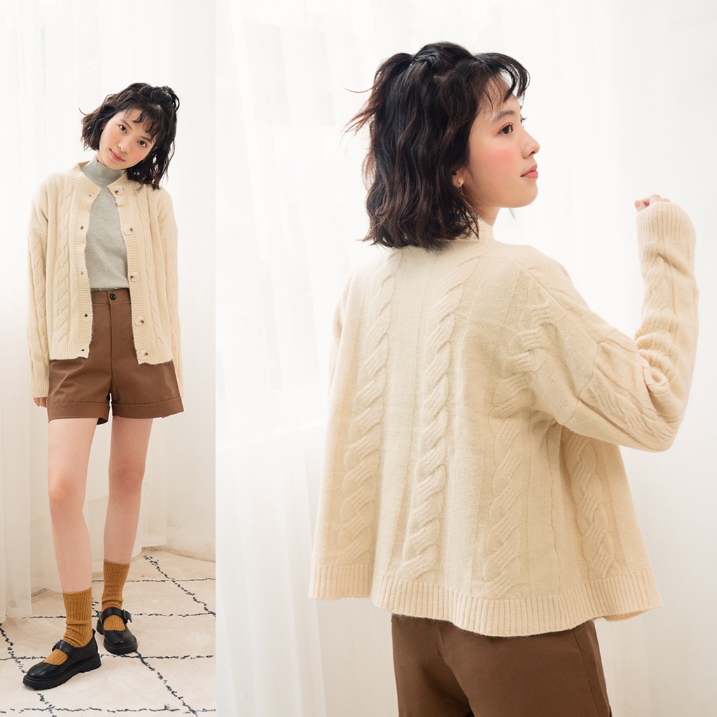 BLEUBIRD Áo khoác len vặn thừng TOFFEE CARDIGAN | BigBuy360 - bigbuy360.vn