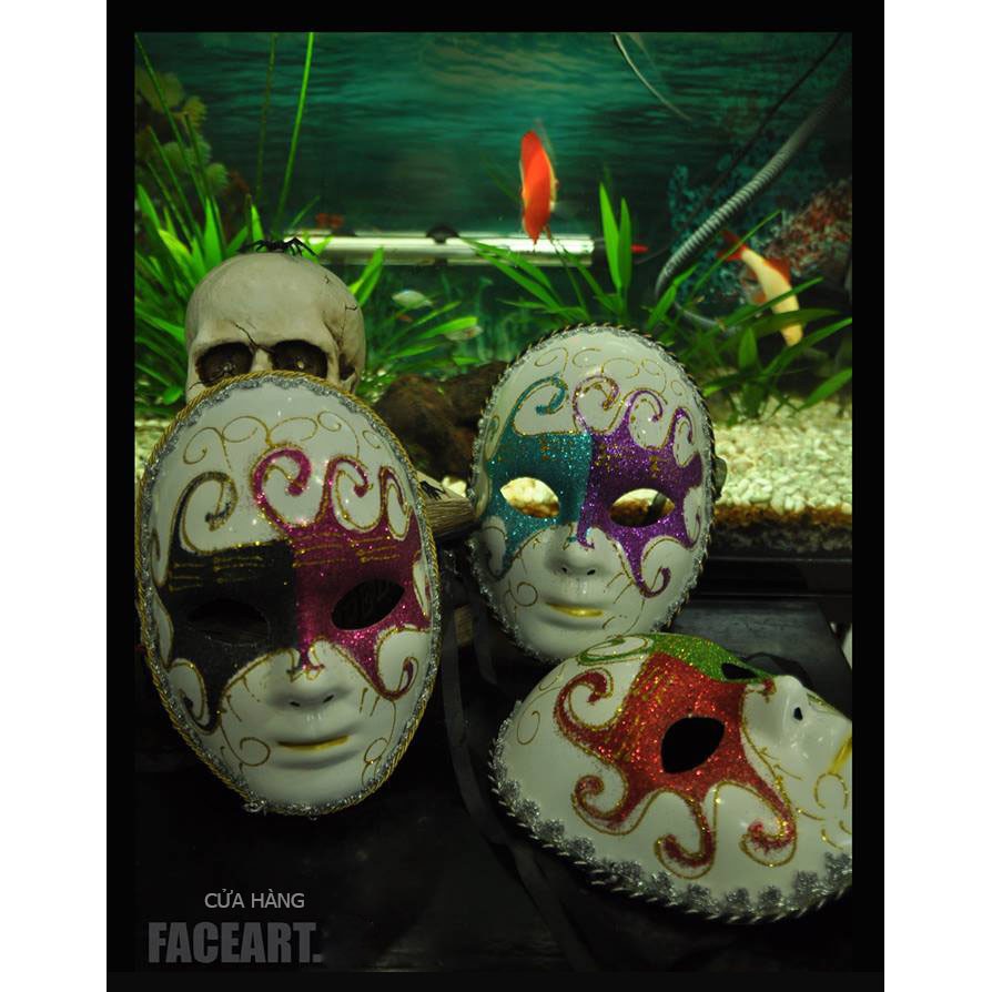 MẶT NẠ TRẮNG - MẶT NẠ TRẮNG TRƠN - MẶT NẠ HALLOWEEN
