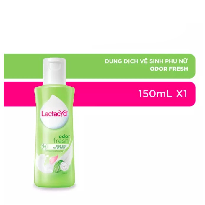 Dung Dịch Vệ Sinh Phụ nữ Lactacyd Odor Fresh Ngăn Mùi 24H 150ml