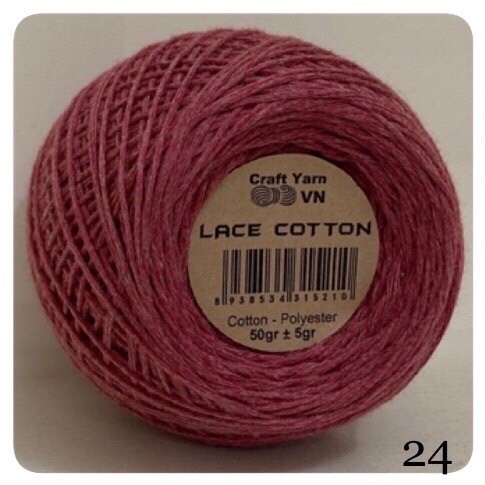 Lace cotton VN - bảng màu số 1 -  gồm 20 màu