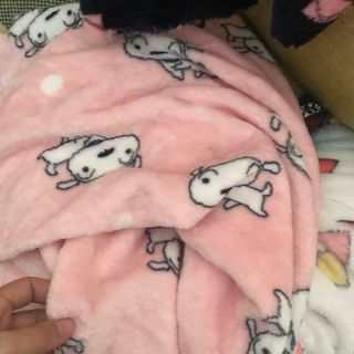 Vải lông hai mặt may chăn chị nguyễn bảo trung