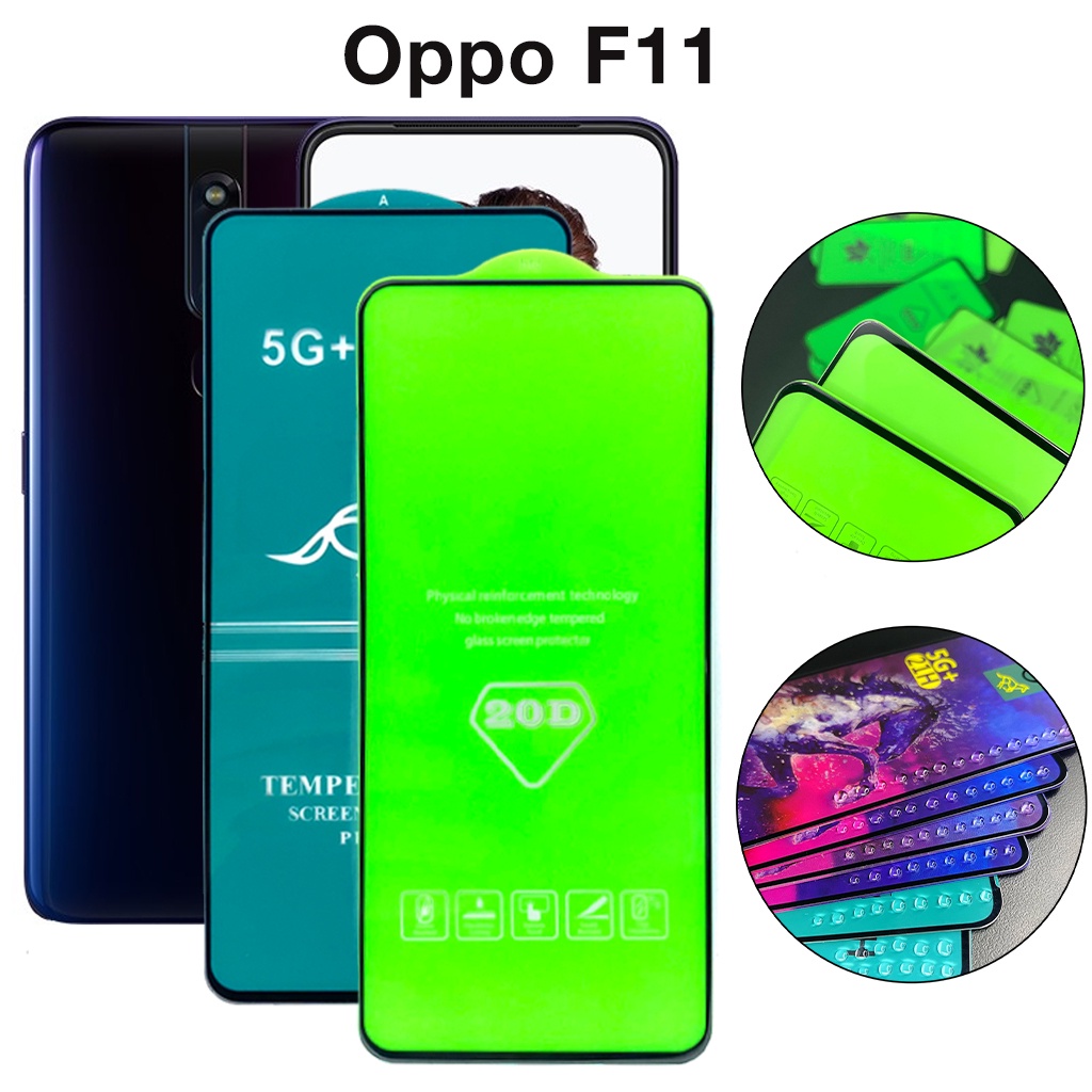 Kính Cường Lực Oppo F11 Pro full màn cao cấp chống rơi vỡ tặng kèm khăn lau màn hình