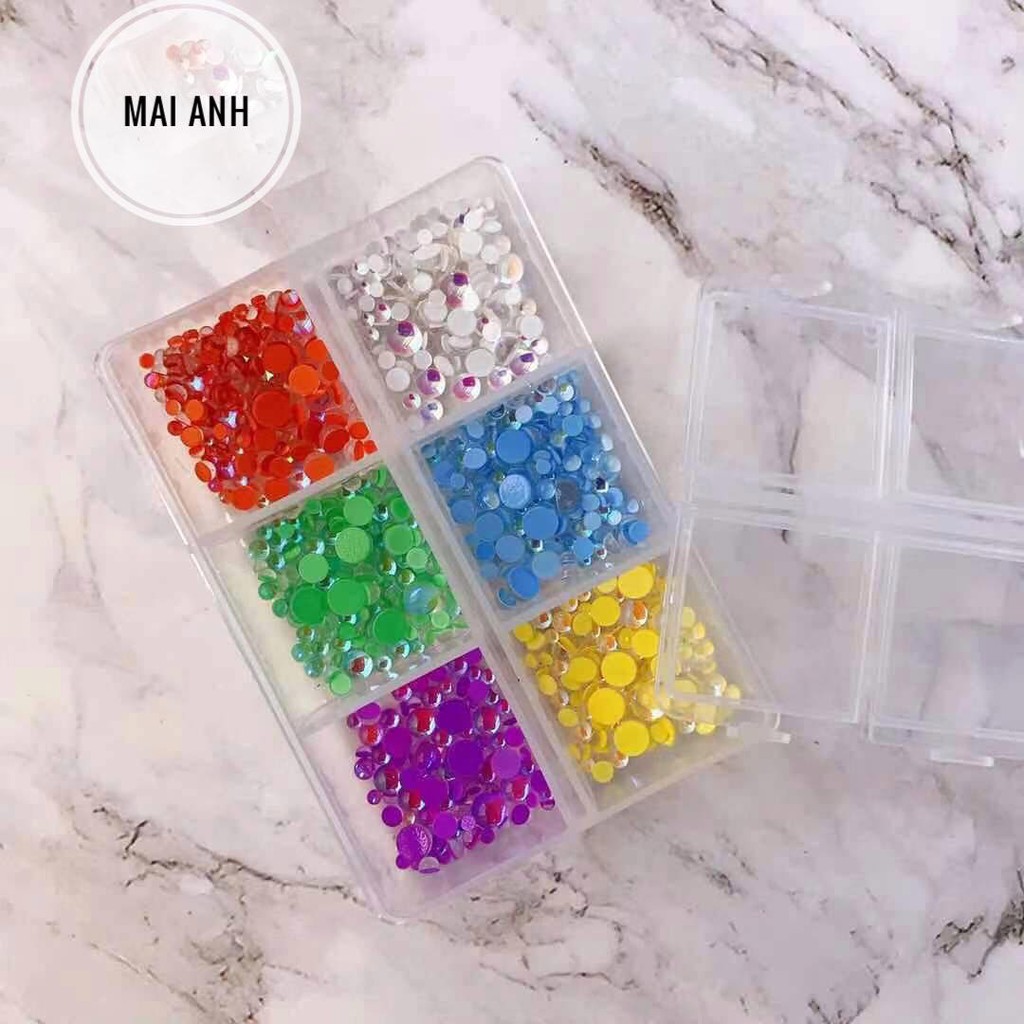 Cham đá, làm nail siêu sáng, phụ kiện nail trang trí móng