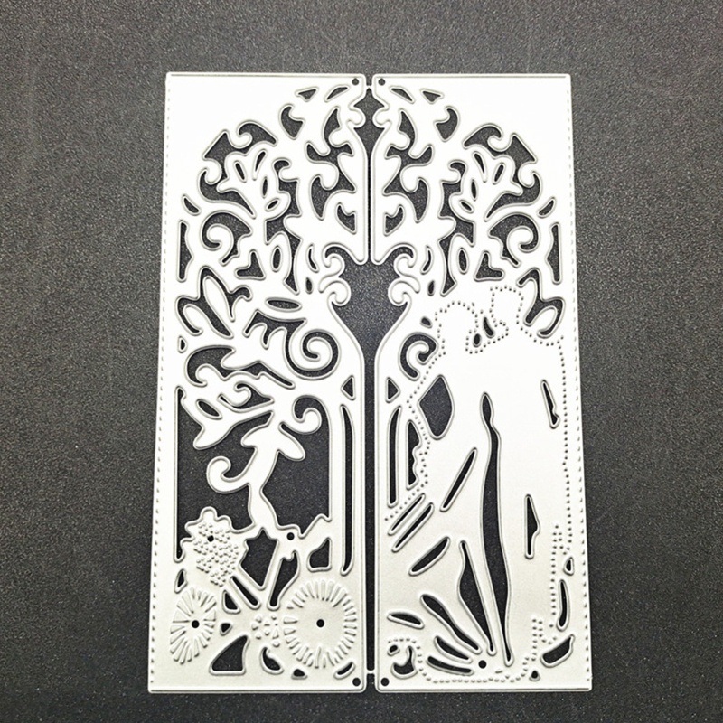 Khuôn Cắt Giấy Kim Loại Hình Cặp Đôi Xinh Xắn