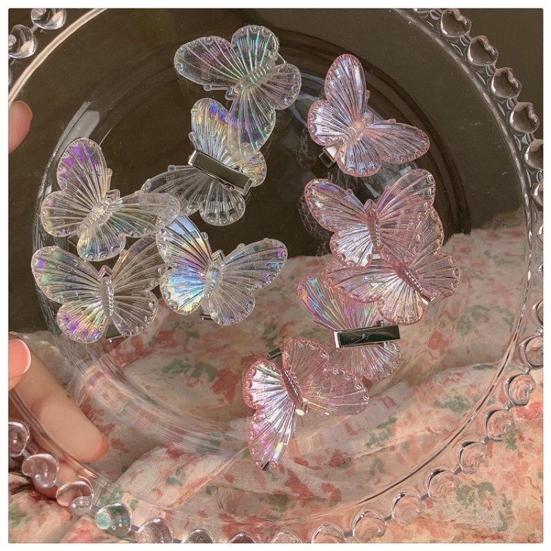 Set 5 kẹp tóc mini công chúa hình bướm cho cô nàng ngọt ngào mùa xuân, xu hướng phụ kiện mới 2023