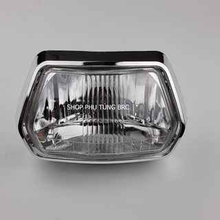 [ Đèn lồi ] Bộ đèn pha xe SUPER DREAM đèn lồi ( 1 bộ gồm: chóa, kiếng, vòng đèn, bóng đèn 35W, đuôi đèn và dây điện)