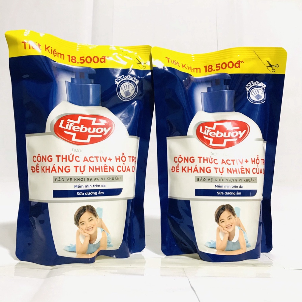 Túi Nước Rửa Tay Lifebuoy Giúp Sạch Khuẩn Và Bạc Bảo Vệ, Bảo Vệ Khỏi 99.9% Vi Khuẩn Gây Bệnh 400G