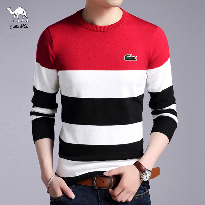 Áo len dài tay phong cách cổ điển cho nam