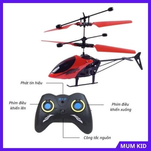 ✔✙Máy Bay Trực Thăng Điều Khiển Từ Xa 4 Cánh Mini, Đồ Chơi Trẻ Em Vui Nhộn MUMKID 02