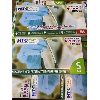 Găng tay xanh -trắng cao cấp htc