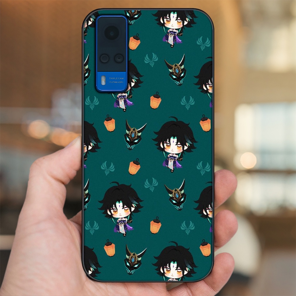 Ốp lưng Vivo Y51 2020, Y53s viền đen in hình Xiao Genshin Impact