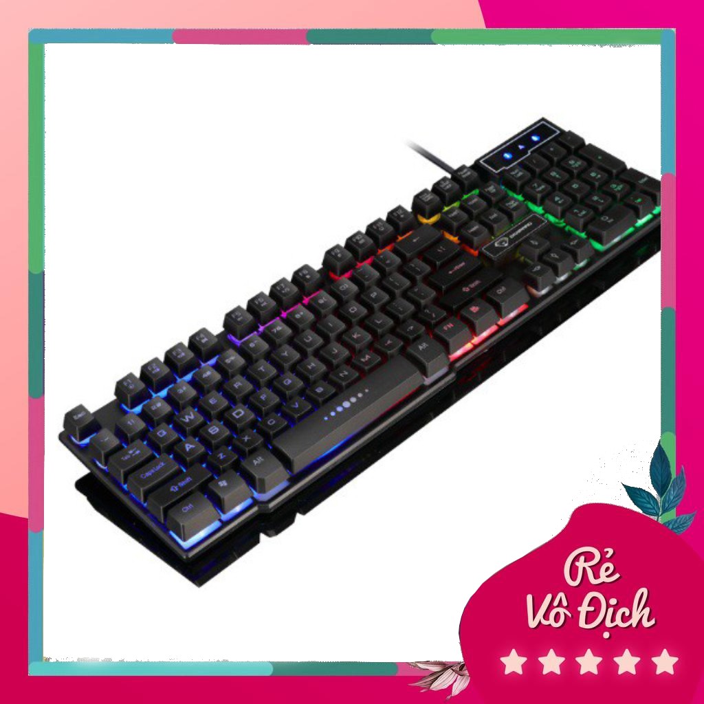 Bàn Phím Giả Cơ Game DIVIPARD GK50 LED 7 Màu-Đen