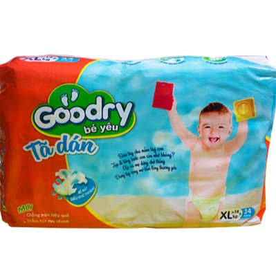 [TP.HCM] - Tã dán đại Goodry S46 M42 L38 XL34 miếng