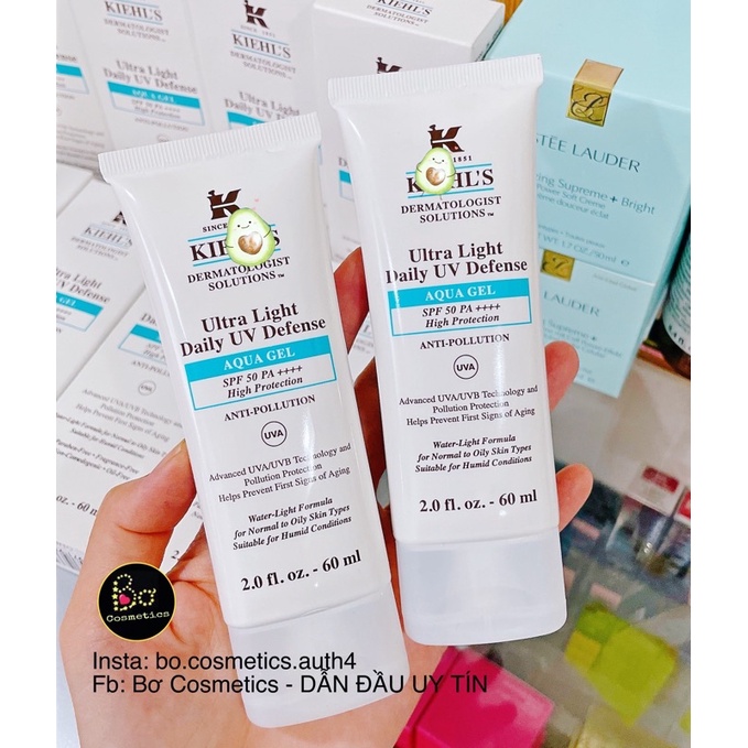 Kem Chống Nắng Hằng Ngày Ultra Light Daily UV Defense SPF 50 PA++++ Anti-pollution Kiehl’s