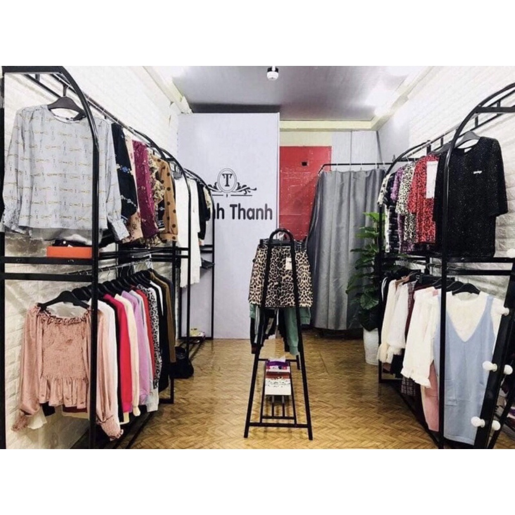 kệ treo quần áo-giá treo cánh buồm 2 tầng giúp tiết kiệm diện tích-kích thước 2m3x1m5x60cm