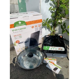 Bếp Điện từ Elmich Smartcook ICS-3875 tằng kèm nồi inox nắp kính..