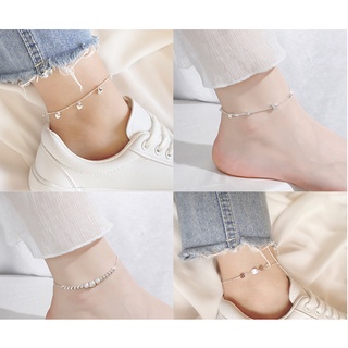 COMBO 2 Lắc chân nữ thời trang bạc xinh xắn