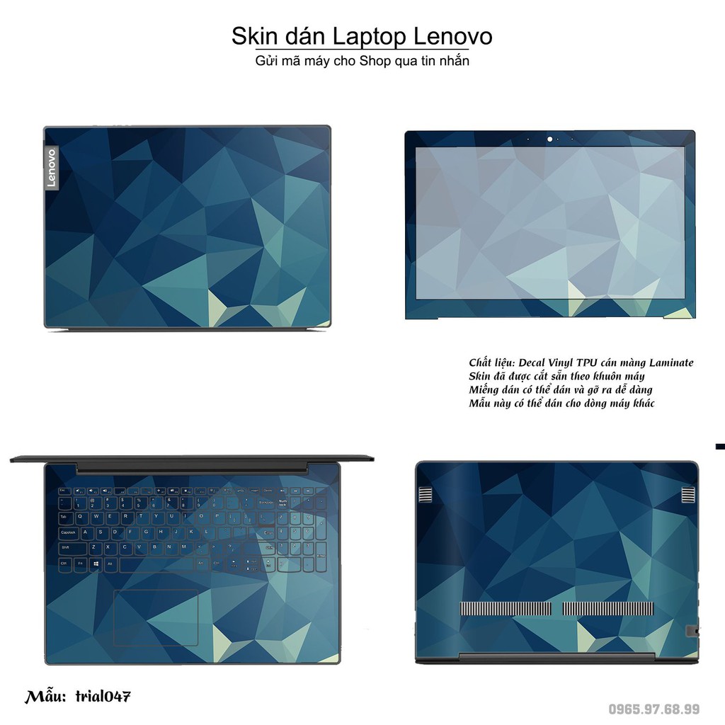 Skin dán Laptop Lenovo in hình Đa giác _nhiều mẫu 8 (inbox mã máy cho Shop)