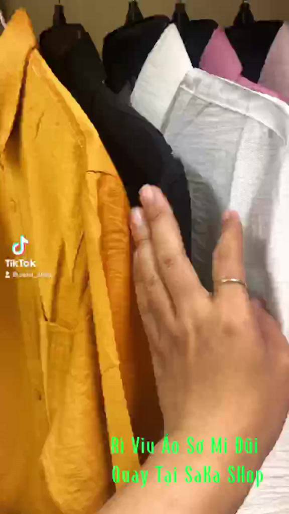 Áo sơ mi nữ dài tay dáng rộng vạt bầu đũi tơ lụa không nhăn | BigBuy360 - bigbuy360.vn