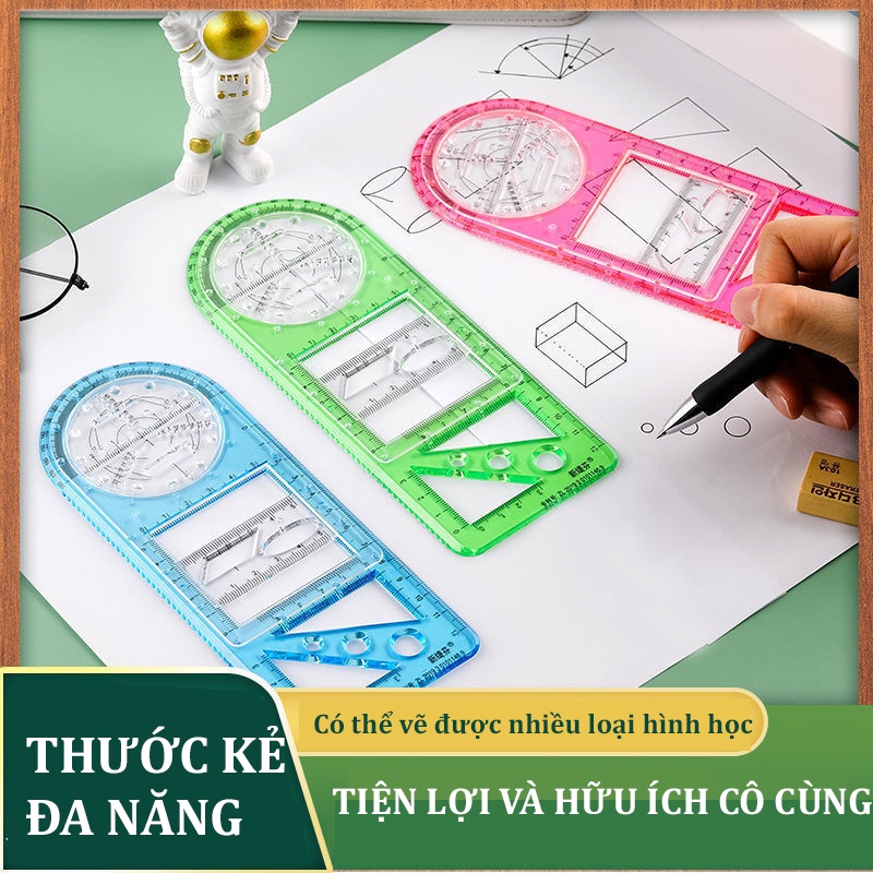 Thước Vẽ Hình Học Đa Năng - Thước Parabol, Dụng Cụ Học Tập Toán Học Hình Học, Cho Học Sinh, Sinh Viên