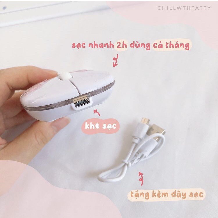 Chuột ko dây kết nối Bluetooth,Chtáo USB 2in1-Hỗ trợ kết nối Laptop/PC/tablet táo/tablet/ĐT