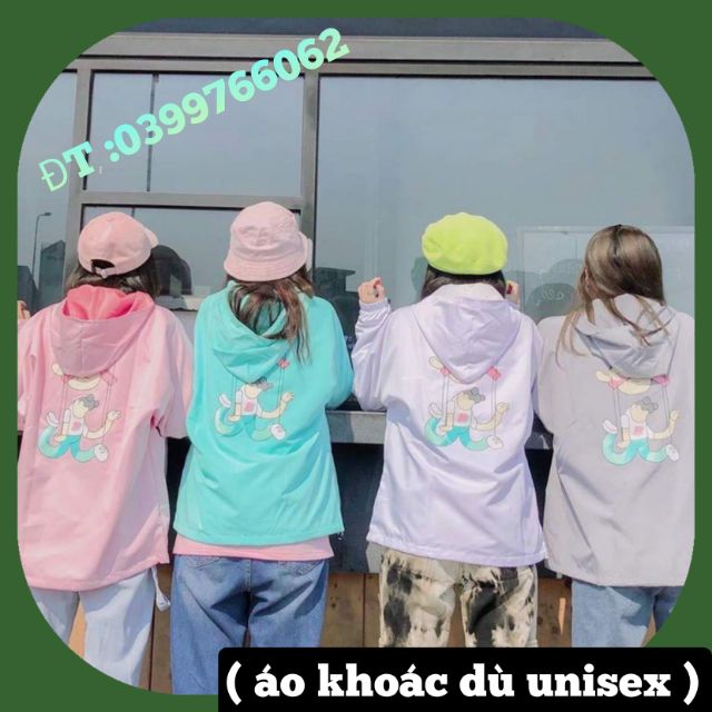 🌈𝗡𝗘𝗪 𝗔𝗥𝗥𝗜𝗩𝗔𝗟💢  áo khoác dù unisex( nón tháo )📽️ (video+ảnh thật) A133