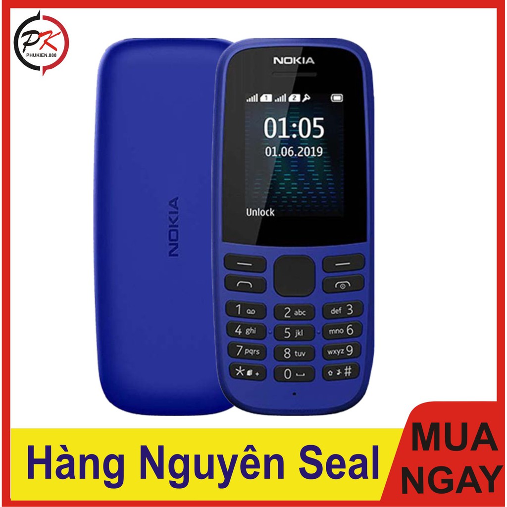 Điện thoại Nokia 105 2 Sim - Hàng chính hãng